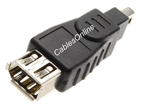 CablesOnline 6-Pin Female to 4-Pin Male IEEE-1394a Firewire Adapter, AD-FW2
