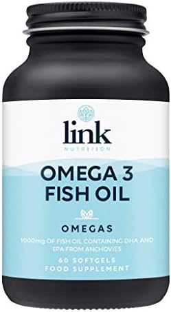 Omega 3 Fish Oil | 220mg DHA + 330mg EPA | Sourced from Sardines and  Anchovies | Pure Omega Goodness | Link Nutrition (60) in Bahrain -  KO07TF7SI1X | binge.bh