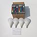 E12 4W RGB Magic LED Light Candelabra Bulb,4 Pack,16 Different Colors Changing Multi-Color LED Lamp with IR Remote Control for Home,Bar,Party,KTV, Mood Lighting,Chener