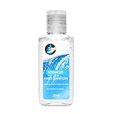 Kitt Advanced Hand Sanitizer Refreshing Gel, Washless Hand Sanitizer Gel, 50ML Portable Hand Soap Gel to Instant Skin Cleansing, Non-irritating (Blue)