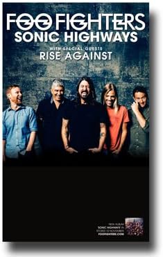 Foo Fighters Poster - 11 x 17 Concert Promo for Sonic Highways Tour