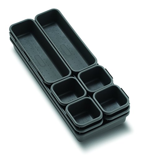Madesmart Interlocking 9 Bin Pack, Granite