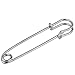 Pistha Safety Pins 20 PCS 2 Inch Silver Ton Brooches for Blankets, Skirts, Kits, Knitted Fabric and Crafts
