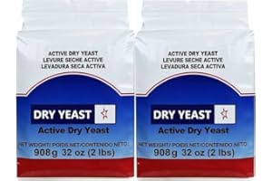 1,82kg Active Dry Yeast. Vаluе Sizе. 4 Роunds (2 Packs x 0,908gr).