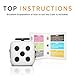 Ultra Strong Fidget Cube by Wedual. Made of High-end Silicone, Available in 13 Colors! Twiddle Dice Toy reliefs Stress, Anxiety, ADHD and Boredom, Amazon Prime, Perfect for adults and children!