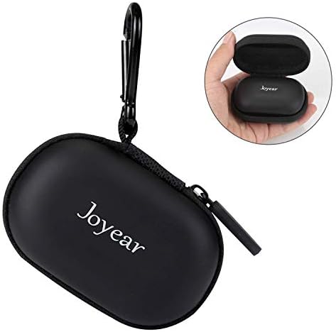 Earbud Case Hard Carrying Storage Case Compatible for Samsung Gear Iconx Bose Beats Sony Wireless Earbuds Airpods Bluetooth Headphone Wall Charger USB Adapter Cable with Carabiner