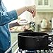 hOmeLabs 15 Piece Nonstick Cookware Set - Multi Quart Aluminum Kitchen Pots and Pans Set with Nonstick BPA Free Nylon Cooking Utensils - Oven Safe Basics Non Stick Sauce Pot and Fry Pan Set - Black