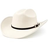 Zylioo Plus Size Felt Cowboy Hats,2XL/XL/L/M/S/XS Western Fedora Hat Warm,Multi Size Wide Brim Cowgirl Hat for Man Woman