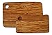 Set of 2 Rectangular Cutting Boards for Food Preparation and Presentation - Premium Solid Natural Olive Wood Reversible Chopping Board MADE IN ITALY - Perfect in kitchen, on table or to share food at
