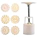 Moon Cake Mold Handmade pastry mold dessert made DIY Tool Round cookie mold Hand pressure 50g moon cake production 6 pieces of pattern
