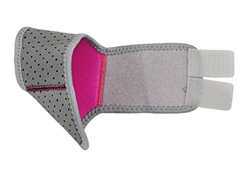 Girls Kids Adjustable Compression Ankle Support Outdoor Sports Breathable Running Cycling Skating Dance Ankle Brace Protector Guard, 1 Pair, Rose