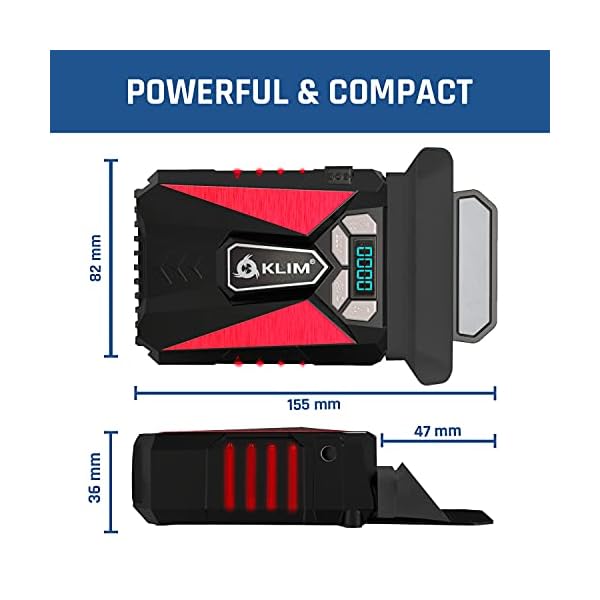 KLIM-Cool-Universal-Gaming-Laptop-PC-Cooler-High-Performance-Fan-for-Fast-Cooling-Action-USB-Hot-Air-Extractor-New-2020-Version-Red KLIM™ Cool Universal Gaming Laptop PC Cooler - High Performance Fan for Fast Cooling Action - USB Hot Air Extractor…