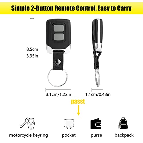 Yellow Learn Button Security+ 2.0 Garage Door Opener Remote Control