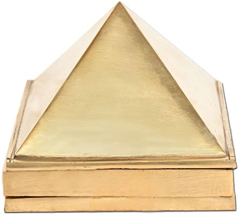 Divya Mantra Vastu Wish Multilayered 3 Inches Pure Brass Pyramid (Set Of 3) 91 Pyramids in Total