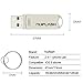 128GB Flash Drive for iPhone Photo Stick Memory Stick USB 3.0 External Storage nuiflash Thumb Drive Compatiable with iPhone/iPad/Mac (128GB-Silver)