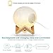Moon light, Mkstuary Moon Lamp 5.9 inch with 16 colors, 3D Printed Moon Light with 5 Adjustable Brightness Touch Control, Moon Light for Kids Women, USB Rechargeable Decorative Night Light