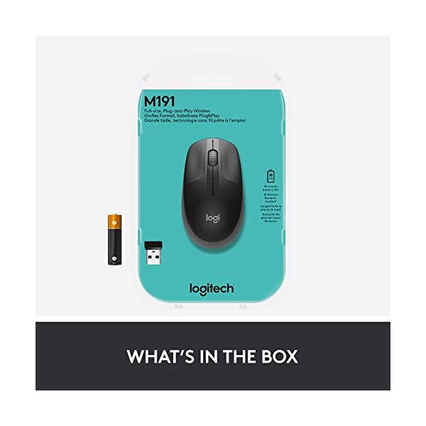 Logitech-Wireless-Mouse-M190-Full-Size-Ambidextrous-Curve-Design-18-Month-Battery-with-Power-Saving-Mode-USB-Receiver-Precise-Cursor-Control-Scrolling-Wide-Scroll-Wheel-Scooped-Buttons-Black Logitech Wireless Mouse M190, Full Size Ambidextrous Curve Design, 18-Month Battery with Power Saving Mode, USB Receiver…