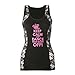 Gia-Mia Dance Big Girls Don't Stay Calm Tank, Black, Large