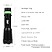 Tactical Flashlight, Super Bright Led Handheld Flashlight Zoomable Focus Adjustable 3 Modes Water Resistant Torch Including Rechargeable 18650 Li-ion rechargeable battery & Charger (Flashlight kit)