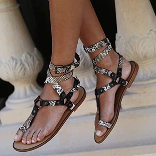 Haomigol-Women-Snakeskin-Strappy-Flat-Sandals-Ankle-Strap-Toe-Loop-Low-Wedge-Platform-Sandals-Gladiator-Thong-Sandals