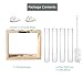 Ivolador Plant Propagation Station Terrariumin Wall Test Tube Vases Bud Tabletop Glass Wooden Stand with 5 Propagation Tubes for Propagating Hydroponic Plants Home Garden Wedding Decoration-Beige