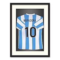 Athletes Jersey Theme Wall Art Black Framed Canvas Prints Home Decoration for Bedroom, Livingroom Ready to Hang - 23x31 inches