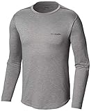 Columbia Men’s Tech Trail II Long Sleeve Crew, UV Sun Protection, Moisture Wicking Fabric