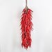 Sexyrobot Artificial Fake Vegetable, Lifelike Red Chili Fake Peppers Strings Hanging for Valentine's Day,Home Christmas Wall Decor-10 Strings
