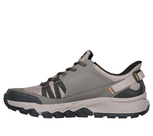 Skechers Men's Dynamite AT Escapar Hands Free Slip-in Sneaker,Taupe,10.5 Wide