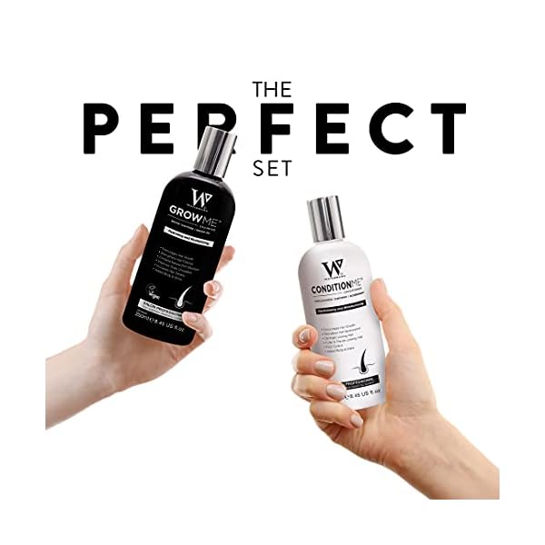 Hair Growth Shampoo & Conditioner by Watermans UK Biotin, Argan Oil, Allantoin, Rosemary, Niacinamide, Lupin. Male…