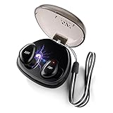 Wireless Earphones Bluetooth Wireless Neckband Headphones (Black Earbuds)