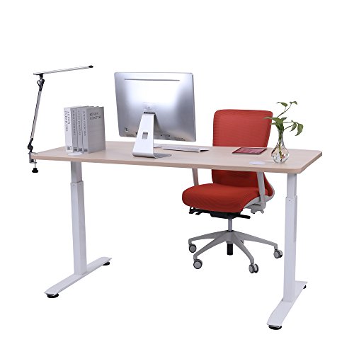 Sunon 71'' x 33" Table Top Laminate Top Executive Office Desktop for Sunon Height Adjustable Electric Standing Desk Frame DIR38149073WH (Light Oak)