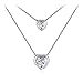 Heart Necklace, Sterling Silver Pendant Necklace J.Rosée Fine Jewelry for Women 