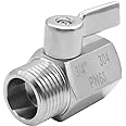 beduan Stainless Steel 3/4" Shut Off Valve GHT Thread Garden Hose Heavy Duty Connector