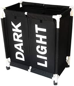 CPAZT Cesto de Ropa Enrollable Plegable con Ruedas 2 Secciones Cesto de