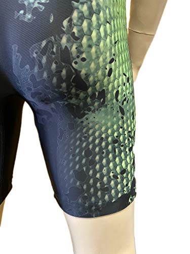 Woldorf USA Wrestling Singlet Green Snake Digital Sublimation (XS)