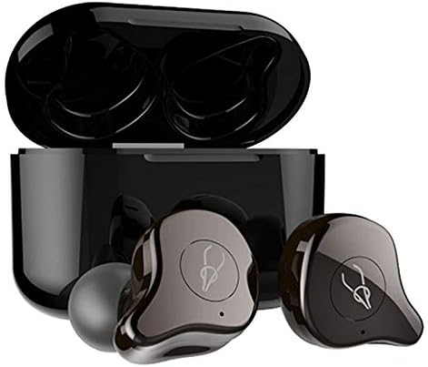 Sabbat E12 TWS Wireless Bluetooth Earphones HiFi Monitor Noise Isolation in-Ear Sport Headset Wireless Charging Box PK X12 (Coffee)