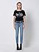 Persun Women Black Cute Cacuts Print Short Sleeve T-shirt,Black,Large