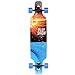 Playshion 39 Inch Drop Through Freestyle Longboard Skateboard Cruiser Surf