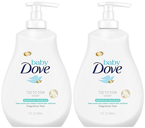 Dove Baby Tip To Toe Wash 13 Ounce Sensitive Pump (384ml) (2 Pack)