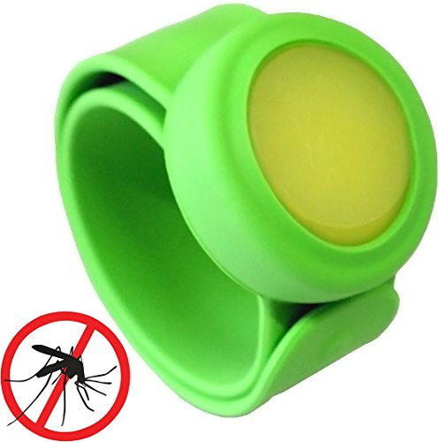 Mozgone Baby Safe Insect Repellent Snap Bracelets. Deet and Chemical Free. Citronella Is Safe and Effective Protection From Mosquitos. Enjoy Summer Without Stings! (Green)
