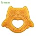 Haakaa Natural Owl Smiling Teether 100% Natural Malaysia Allergen Free Baby Teether