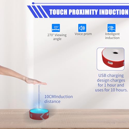 SWTHM Reaction Training Lights, 4 Colors, Agile Reaction Training Lamp Set, 4 Modes, Remote Control, USB Charging, Reaction Light for Fitness Training, Training