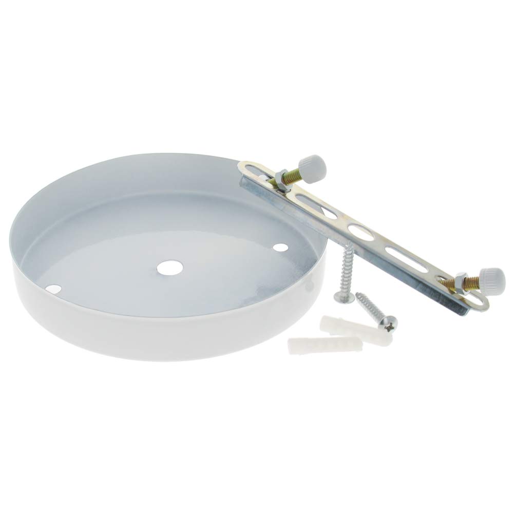 Othmro Pendant Light Fitting, Ceiling Rose Light Holder 4.72"/12cm Dia, Ceiling Pendant Plate Holder for Hanging Lamps and Lanterns - White 1pc