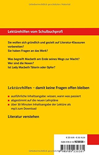 Lekturehilfen Macbeth 9783129230381 Amazon Com Books