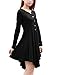 Allegra K Women Long Sleeve Button-Front Irregular Hem A Line Casual Shirt Dress X-Large / US 18 Black