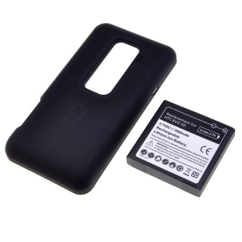 3500 mAh Extended Battery For HTC EVO 3D 3500 mAh Extended Battery For HTC EVO 3D