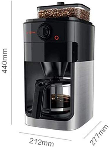 Kaffeemaschine zu Hause Mahlen integrierte 350ML Bohnenkiste, 9-Gang-Mahlen, 1,2L, 1000W – Bild 4