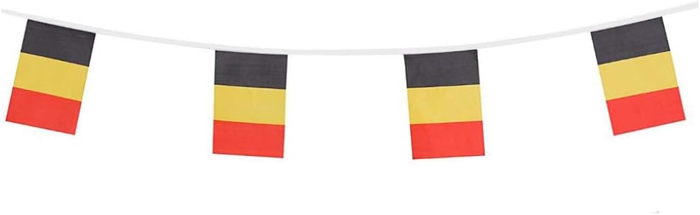 Flags - Belgium Flags Belgian Small String Flag Banner Mini National Country World Flags Pennant Banners For Party Events Classroom Garden Olympics Festival Grand Opening Bar Sports Celebration Decorations (Belgium)