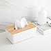Tissue Box Cover Rectangular Ficial Tissue Holder Dispenser for Dining Room, Kitchen, Bedroom Dressers and Home Decor